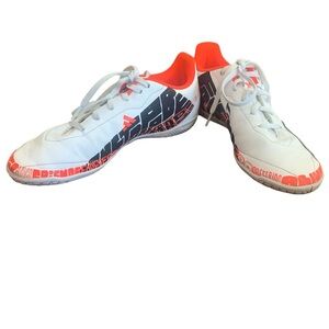 Adidas Unisex-Child X Speedportal Messi.4 Indoor Soccer Shoes, orange, size 6